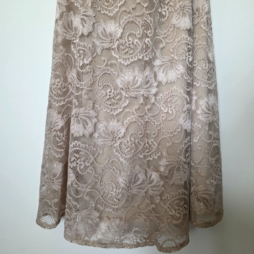 Show Me‎ Your Mumu Lace Dress in Dusty Pink Criss Cross Corset Lace Up Sz. Med - Picture 7 of 10